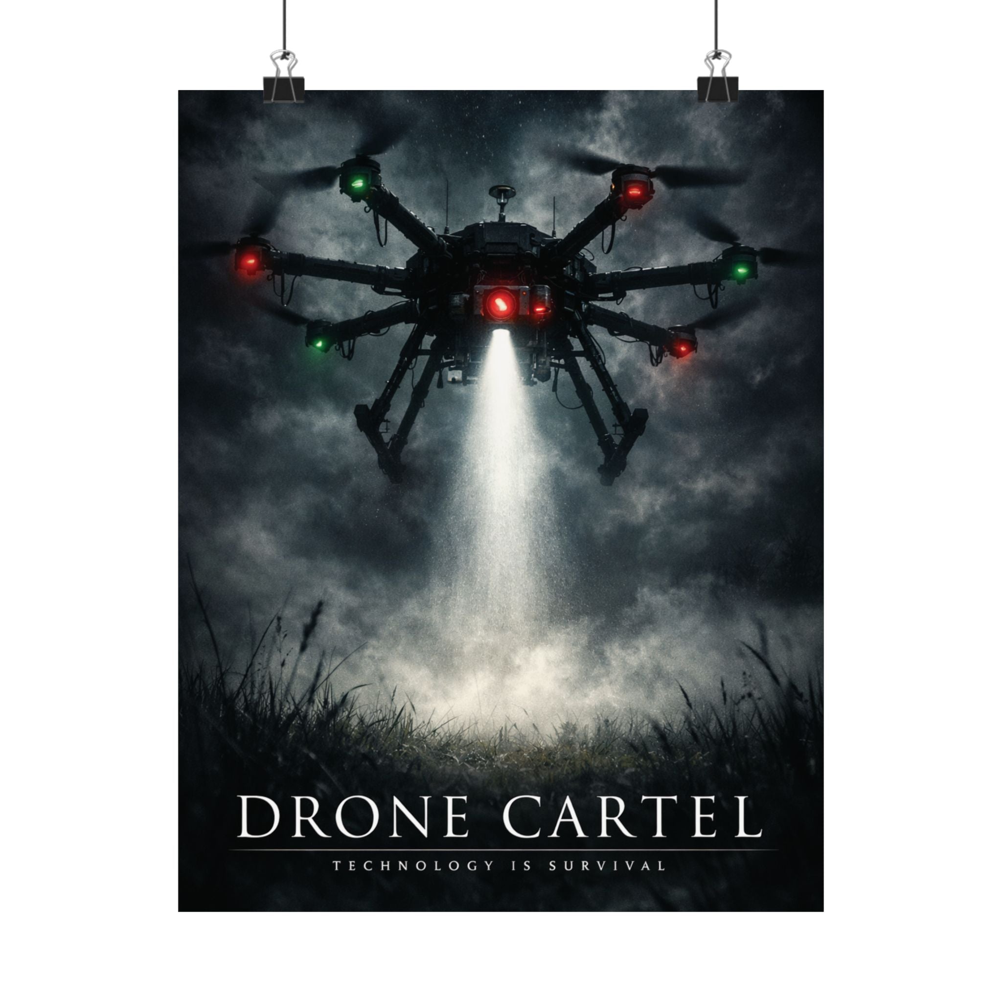 Drone Cartel Technology Is Survival Poster