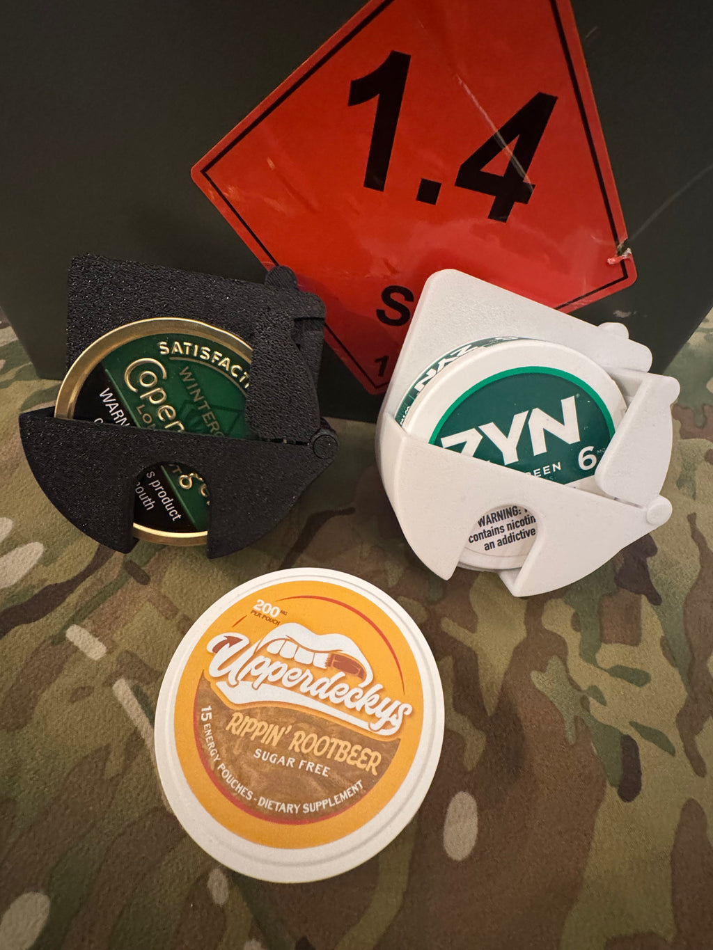 Tactical Can Holder — Retention Cover